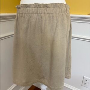 LOFT Tan Mini Skirt
